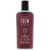 American Crew Tea Tree 3in1 shampoo bottle for clean hair and refreshed skin.
