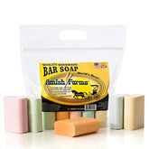 Amish Farms Bentonite clay soap bar closeup showing natural texture for gentle cleansing