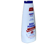AMMENS Body Powder Original application shot shows easy even coverage for refreshing skin.
