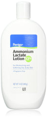 Ammonium Lactate Lotion 12%C-P bottle top view with fliptop for quick, hydrating application.