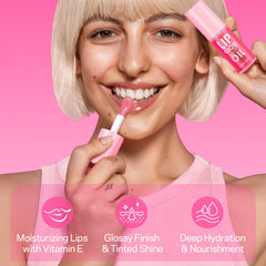 AMOADO lip oil watermelon shade for a fresh tinted gloss look