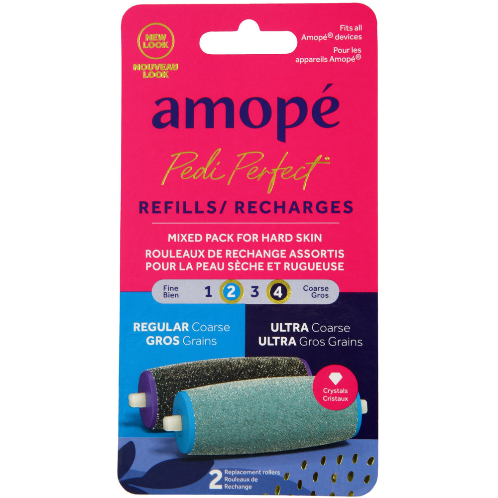 Amope Pedi Perfect regular coarse refill for quick hard-skin touch-ups.