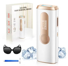 AMOTAOS IPL laser hair removal device for at-home use with convenient full-body hair reduction