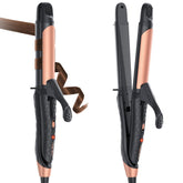 AmoVee dual-voltage curling iron 1-inch in case for travel styling.