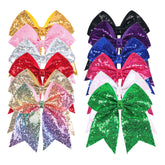 AMYDECOR 12-color bow set ideal for diverse outfits and team spirit occasions.