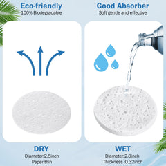 Amyhill expanded wet sponge size demonstrates full expansion for cleansing
