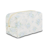 AMZMA quilted makeup pouch with floral pattern for stylish travel organization