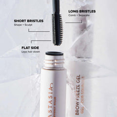 Anastasia Beverly Hills deluxe mini brow freeze gel packaging and compact size travels easily.