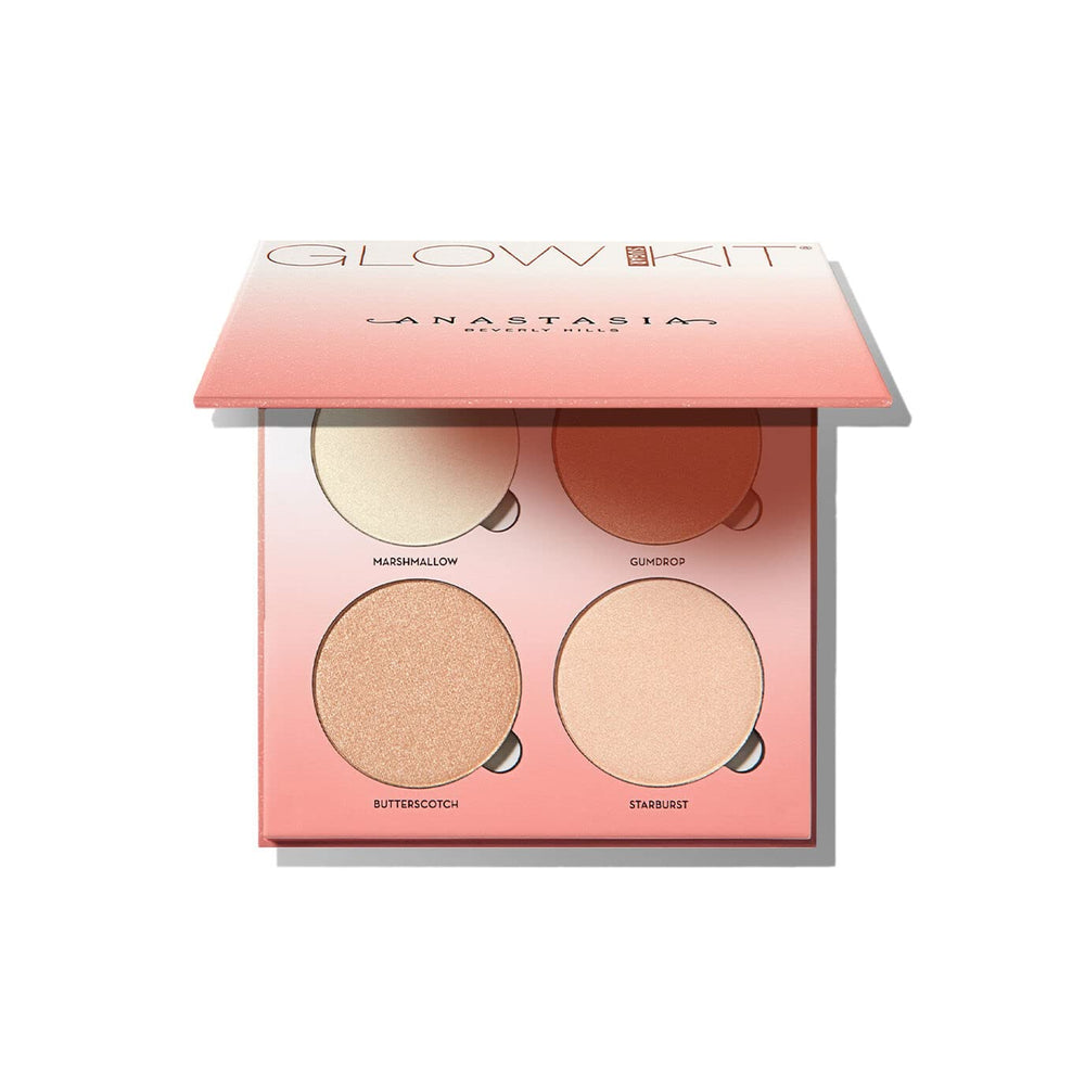 Anastasia Beverly Hills Glow Kit Sugar palette with radiant shades for face highlights.