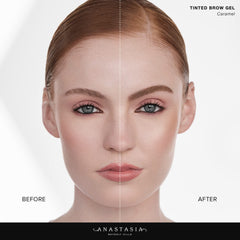 Anastasia Beverly Hills brow demonstration shows natural fullness with subtle dimension.