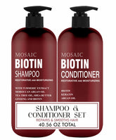 AnatoliaDaphne Biotin Volume Shampoo bottle pour promotes scalp nourishment.