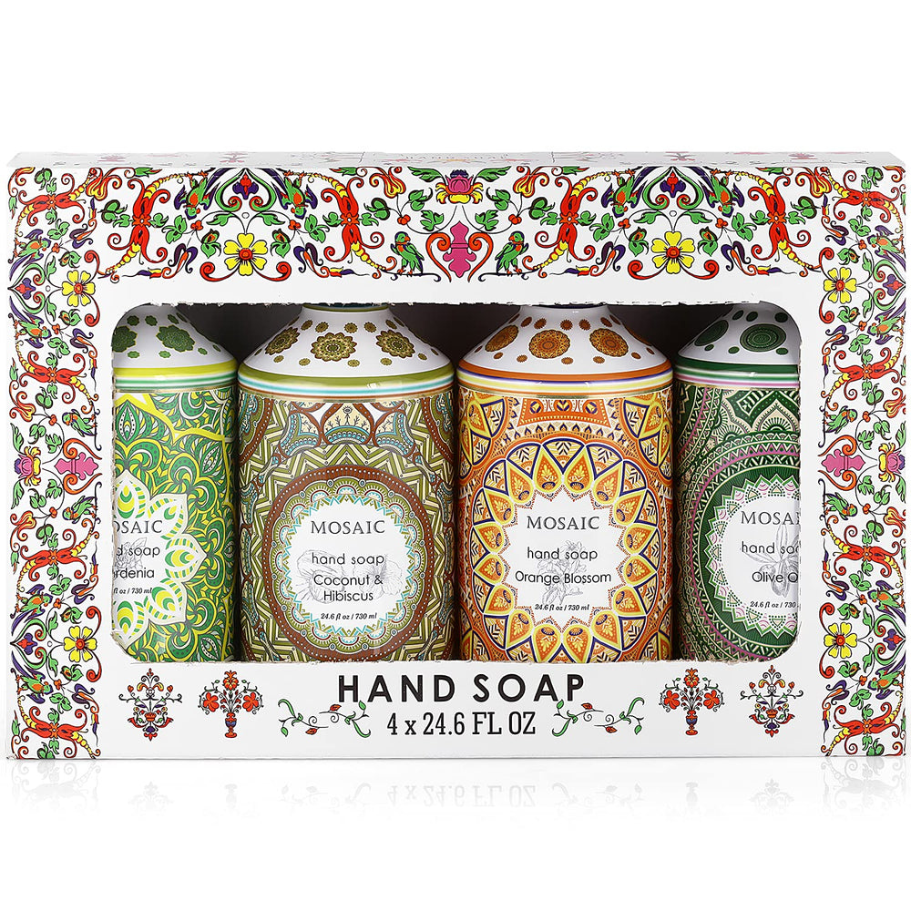 AnatoliaDaphne Mosaic Hand Soap Gift Set olive oil pump for everyday moisturized hands