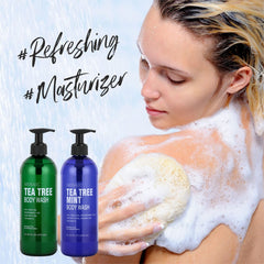 AnatoliaDaphne Tea Tree Body Wash coconut-oil infused formula nourishes skin gently