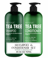 AnatoliaDaphne Tea Tree Shampoo bottle front shows sulfate-free daily cleansing benefits