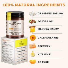 Ancestral Haven tallow with jojoba image—non comedogenic formula for pores