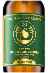 Ancient Greek Remedy Hydrating Face Oil bottle close-up for deep hydration and glow.