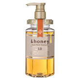 & Honey Deep Moist Shampoo bottle pour for quick, hydrating wash.