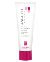 Andalou Naturals 1000 Roses SPF18 bottle for daily sun protection and hydration