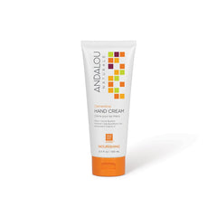 Andalou Naturals Clementine Hand Cream tube nourishes dry hands daily