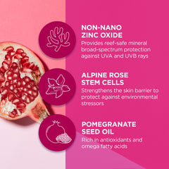 Andalou Naturals SPF 30 tinted sunscreen texture swatch shows lightweight mineral coverage.