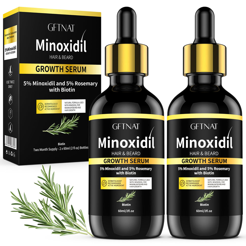 Andelusita 5% minoxidil bottle for rosemary-biotin scalp use.