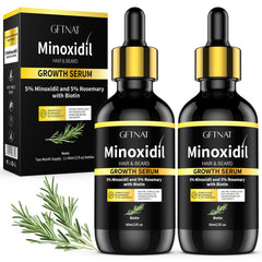 Andelusita 5% minoxidil bottle for rosemary-biotin scalp use.