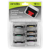 Andis lifting-combs-8 color-coded identification view supports quick ID during grooming sessions.