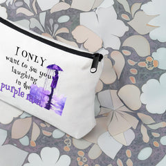 Angel's Draw Home makeup bag interior layout showcases 7x9.5 inch capacity for essentials.