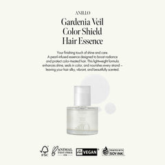 ANILLO Gardenia Veil hair application demonstrates easy dispensing for quick color-retention boost.