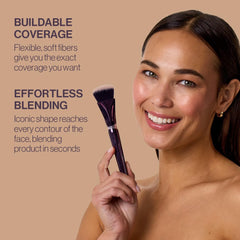 Anisa Beauty Pinnacle Foundation Brush with vegan fibers delivering smooth, cruelty-free blending.