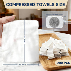 ANKEXIN coin-sized towels before use, ultra-compact for bags and kits.