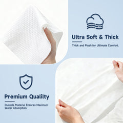 ANKEXIN soft cotton towel closeup shows gentle skin-friendly material.