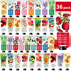 ANKOOY 36-pack lotion set packaging shows gift-ready, fragrance-rich collection