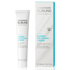 ANNEMARIE BÖRLIND Eye Wrinkle Cream jar close-up shows rich, fast-absorbing formula.