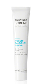 ANNEMARIE BÖRLIND Eye Wrinkle Cream packaging close-up for eco-conscious skincare.