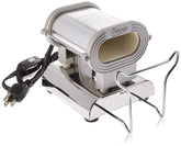 Annie Ceramic Thermal Stove Small front view highlights a compact styling powerhouse for quick sessions.