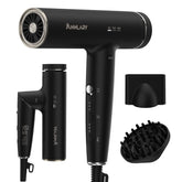 ANNLARY foldable hair dryer with diffuser for travel-ready styling.