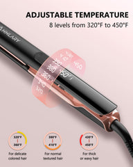 ANNLARY hair-straightener-3d-floating-plates: effortless glide and even heat distribution.