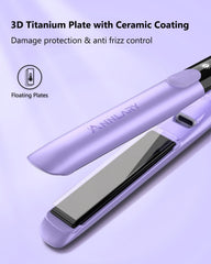 annlary hair straightener adjustable heat 320-450f for all hair types