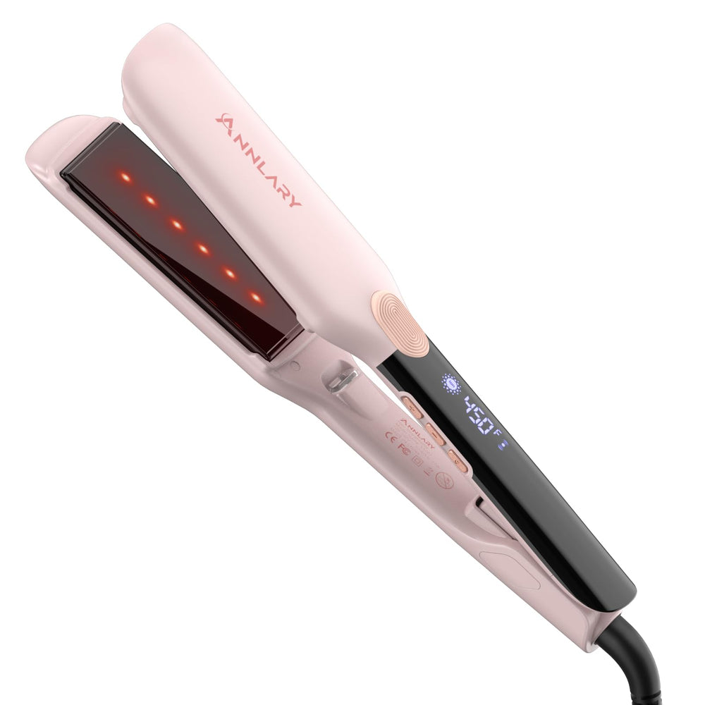 ANNLARY hair straightener plates-glide for snag-free, salon-quality straightening.