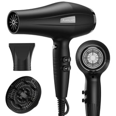 ANNLARY Ionic Hair Dryer front view shows a sleek, powerful design for fast home styling.