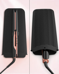 ANNLARY Hair Straightener ceramic coating close-up shows even heat distribution for frizz reduction.