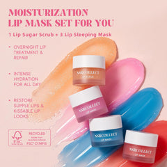 ANRCOLLECT lip mask application before bed for overnight nourishment.