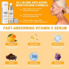 Anroha Vitamin C Serum close-up texture highlights silky serum consistency.