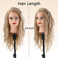 Anstar mannequin head with table clamp for stable, hands free styling sessions.