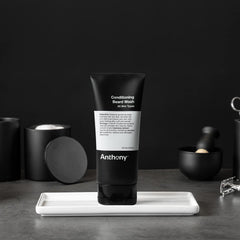 Anthony Conditioning Beard Wash ingredients panel emphasizes coconut oil and rosemary extracts.