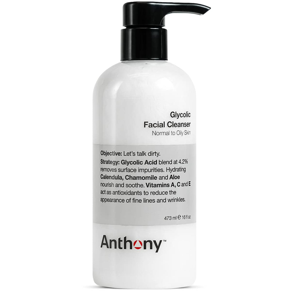 Anthony Glycolic Facial Cleanser closer shave: lifts beard hairs for a smoother, closer shave.