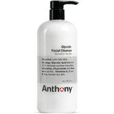 Anthony Glycolic Facial Cleanser pump-dispense shows easy daily exfoliation for clear pores.