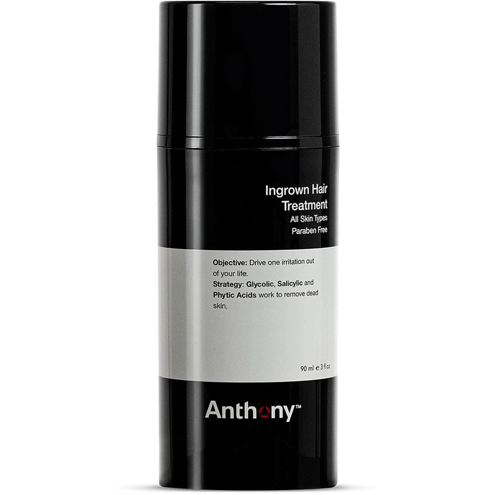 Anthony Ingrown Hair Treatment bottle with pour for easy application and calm skin.