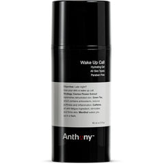 Anthony Wake Up Call jar closeup highlighting refreshing gel texture for morning wake-up.
